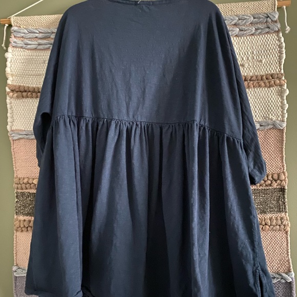 Navy Babydoll Dress - Picture 3 of 3